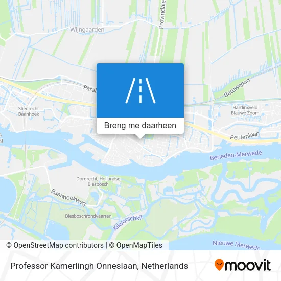 Professor Kamerlingh Onneslaan kaart