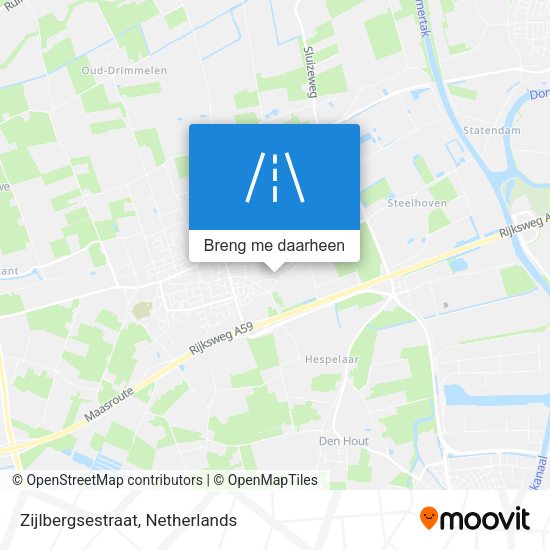 Zijlbergsestraat kaart