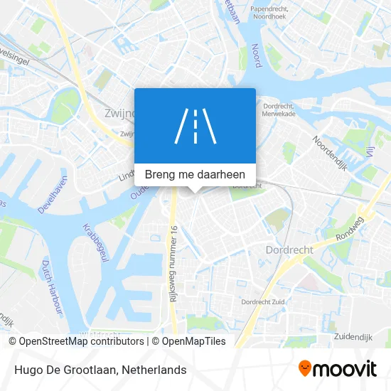 Hugo De Grootlaan kaart