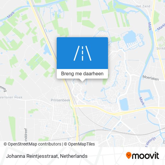 Johanna Reintjesstraat kaart