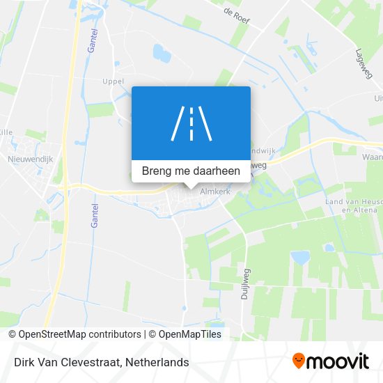 Dirk Van Clevestraat kaart