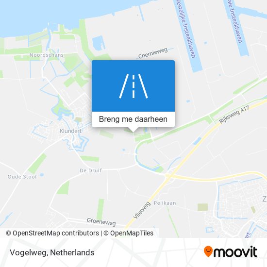 Vogelweg kaart