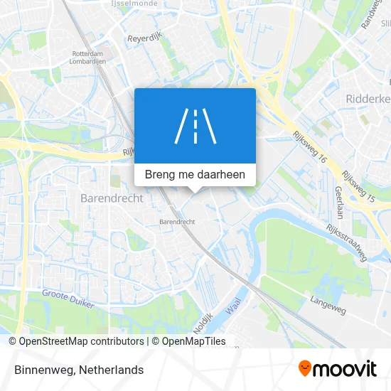 Binnenweg kaart