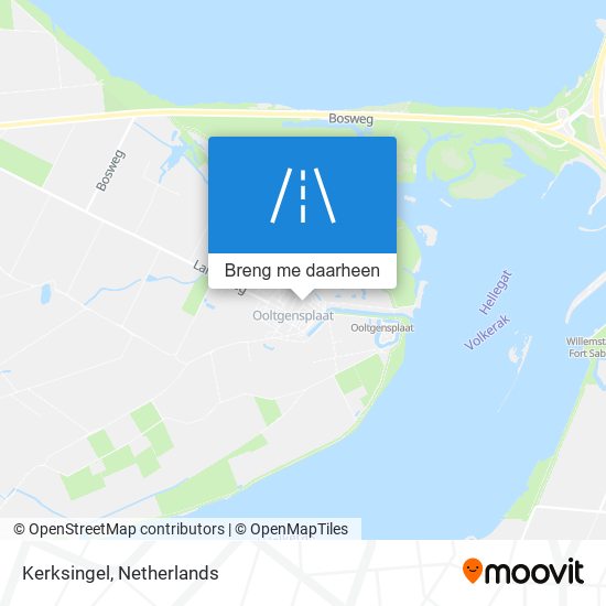 Kerksingel kaart