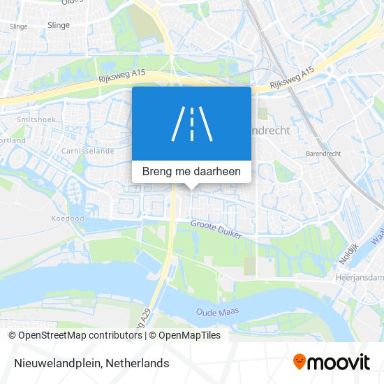 Nieuwelandplein kaart