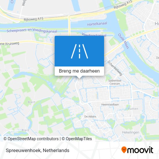 Spreeuwenhoek kaart