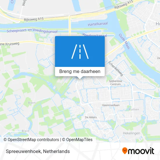 Spreeuwenhoek kaart