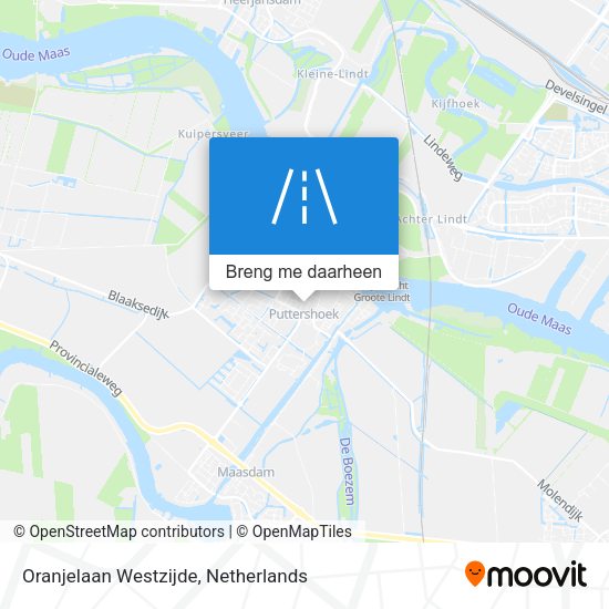 Oranjelaan Westzijde kaart