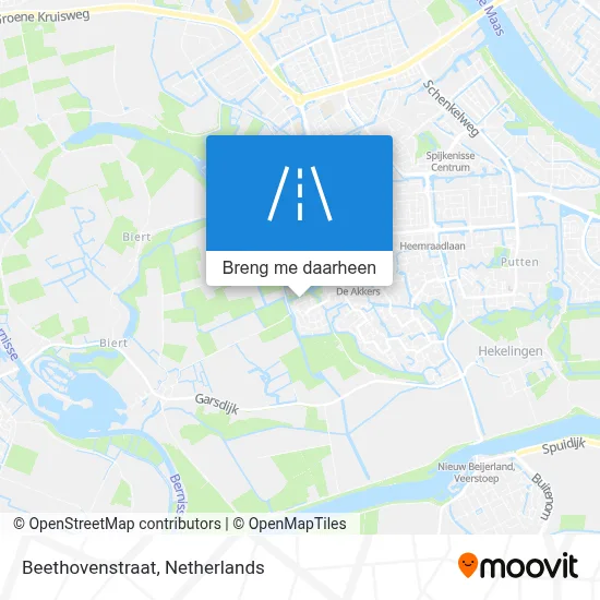 Beethovenstraat kaart
