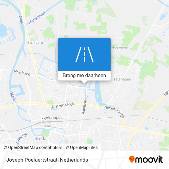 Joseph Poelaertstraat kaart