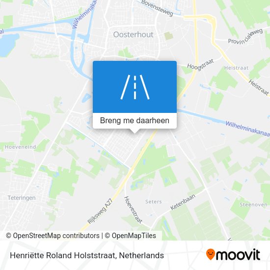 Henriëtte Roland Holststraat kaart