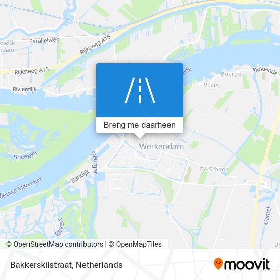 Bakkerskilstraat kaart