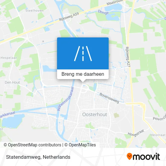 Statendamweg kaart