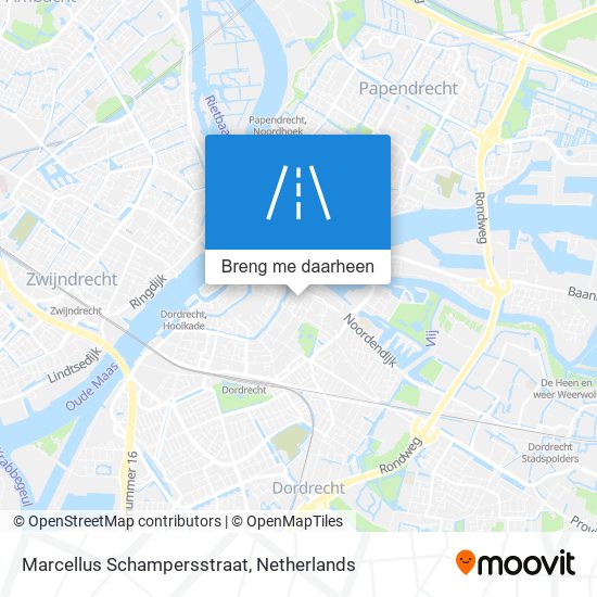 Marcellus Schampersstraat kaart