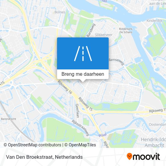 Van Den Broekstraat kaart