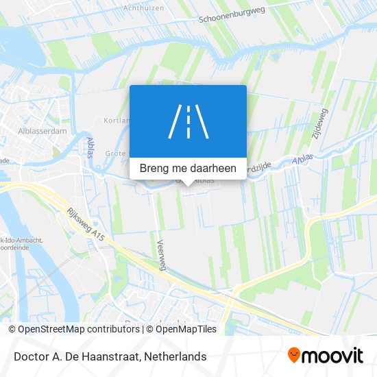 Doctor A. De Haanstraat kaart