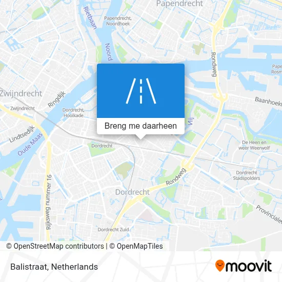 Balistraat kaart
