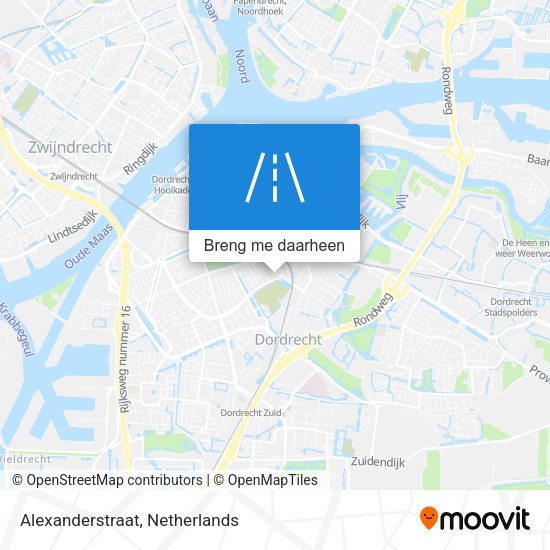 Alexanderstraat kaart