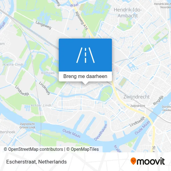 Escherstraat kaart