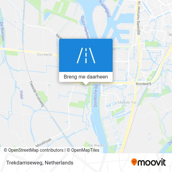 Trekdamseweg kaart