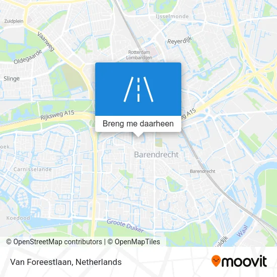 Van Foreestlaan kaart