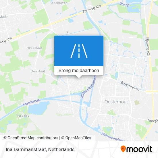 Ina Dammanstraat kaart