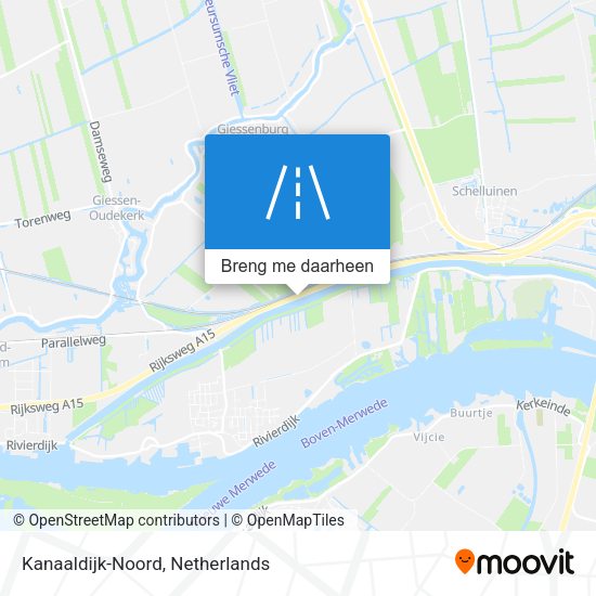 Kanaaldijk-Noord kaart