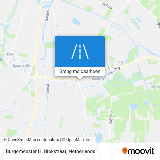 Burgemeester H. Blokstraat kaart