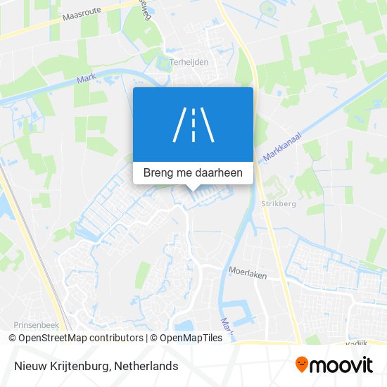 Nieuw Krijtenburg kaart