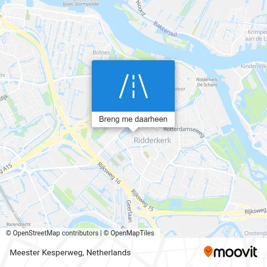 Meester Kesperweg kaart