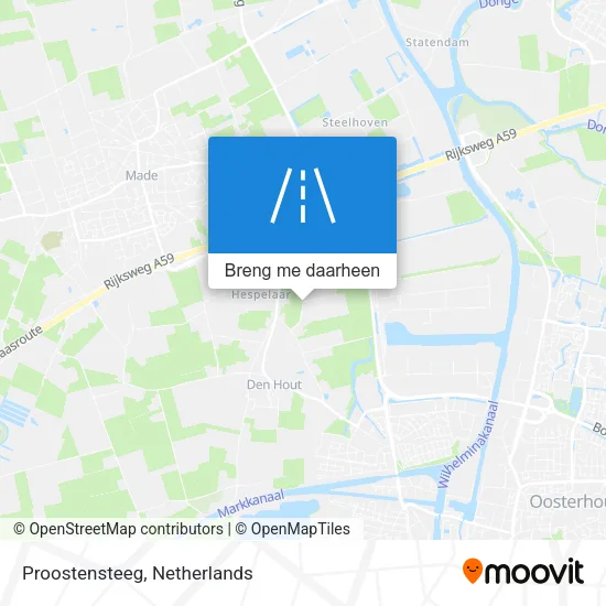 Proostensteeg kaart