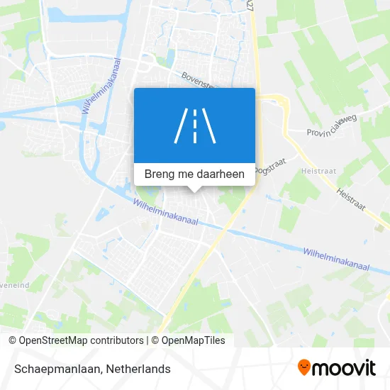 Schaepmanlaan kaart