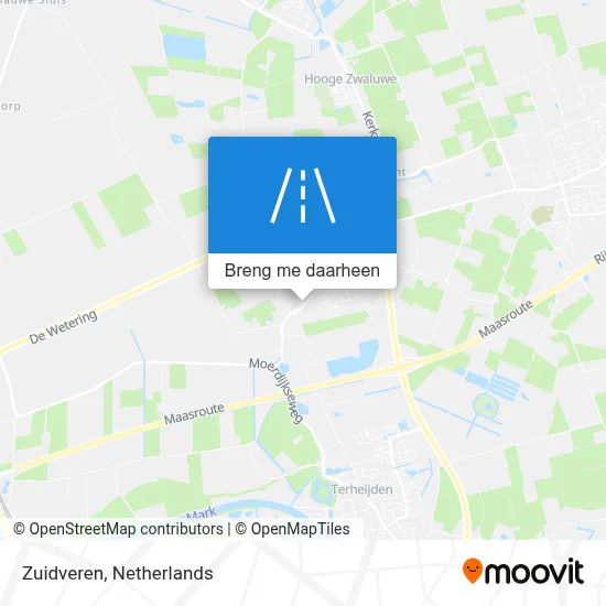 Zuidveren kaart