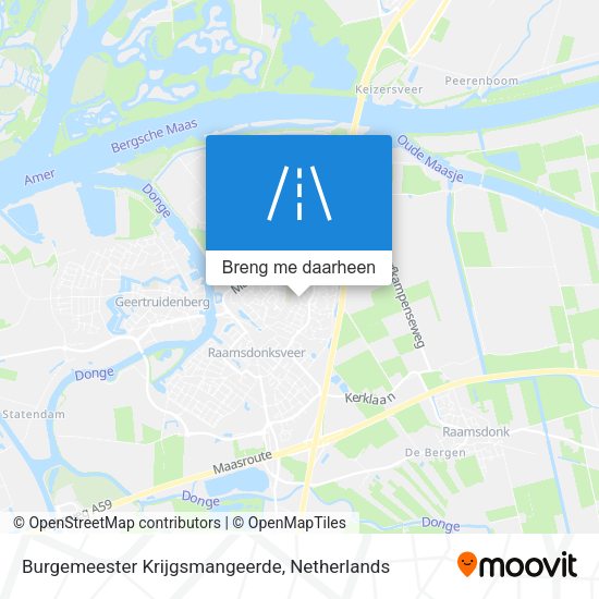 Burgemeester Krijgsmangeerde kaart