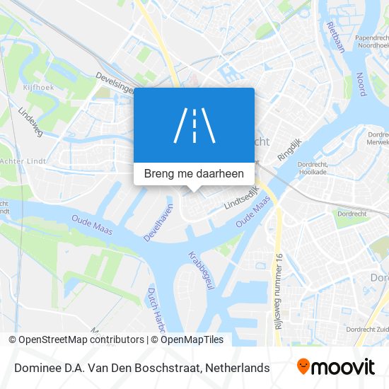 Dominee D.A. Van Den Boschstraat kaart