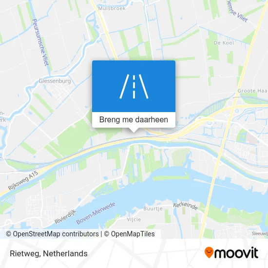 Rietweg kaart