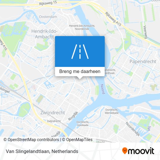 Van Slingelandtlaan kaart