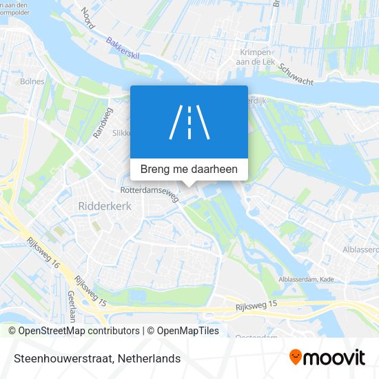 Steenhouwerstraat kaart