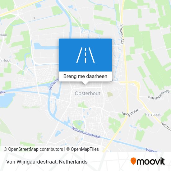 Van Wijngaardestraat kaart