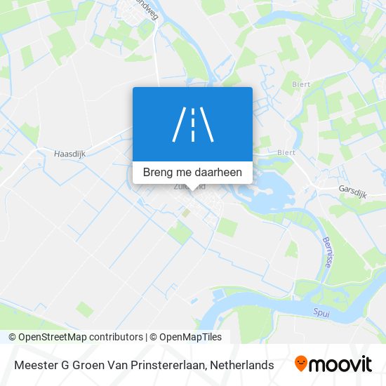 Meester G Groen Van Prinstererlaan kaart