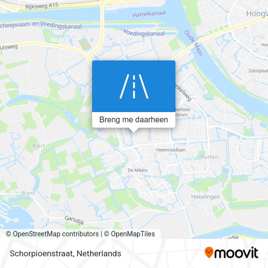 Schorpioenstraat kaart