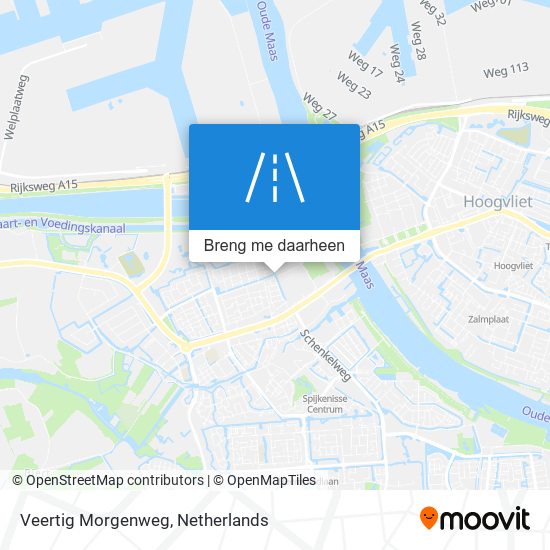 Veertig Morgenweg kaart