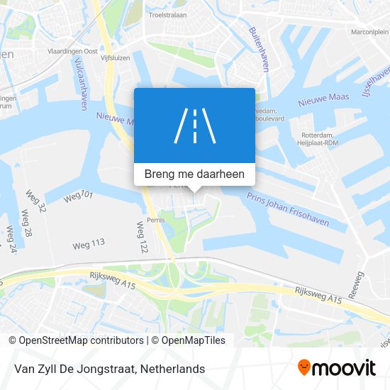 Van Zyll De Jongstraat kaart