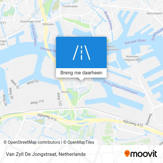 Van Zyll De Jongstraat kaart