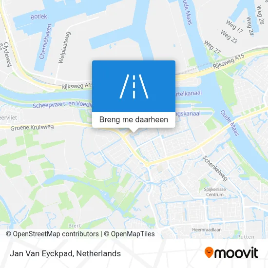 Jan Van Eyckpad kaart