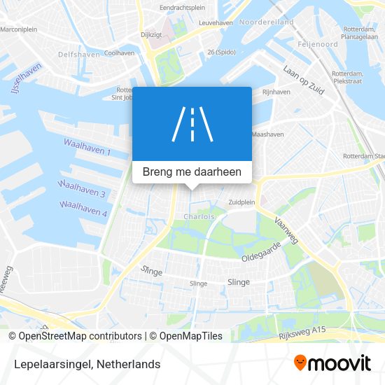 Lepelaarsingel kaart