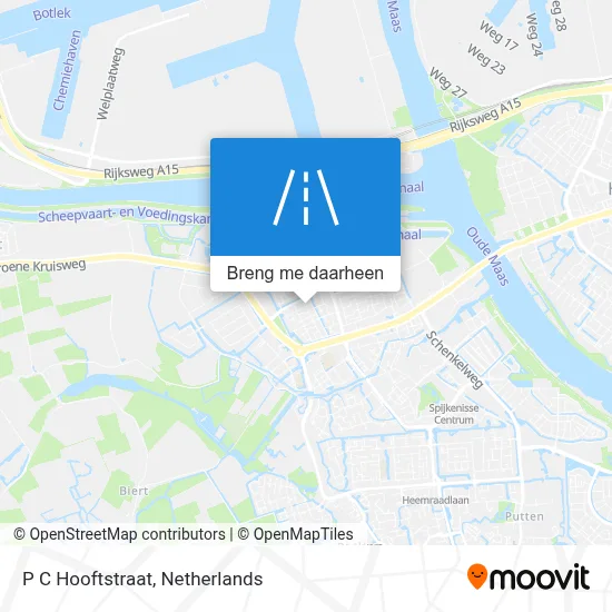 P C Hooftstraat kaart