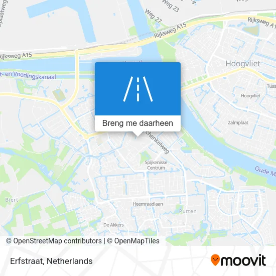Erfstraat kaart