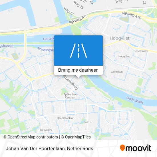 Johan Van Der Poortenlaan kaart
