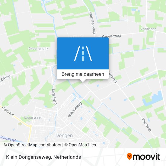 Klein Dongenseweg kaart